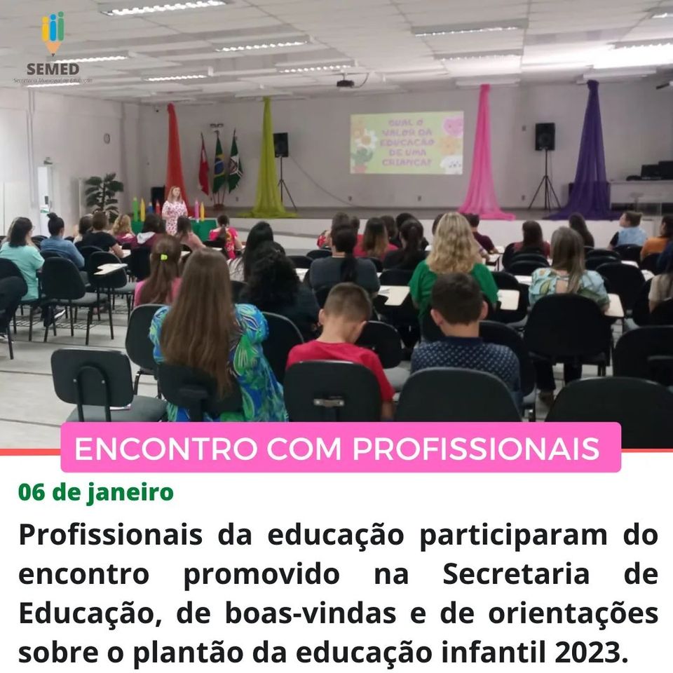 Profissionais que atuarão no Plantão da Educação Infantil 2023 participaram de encontro.