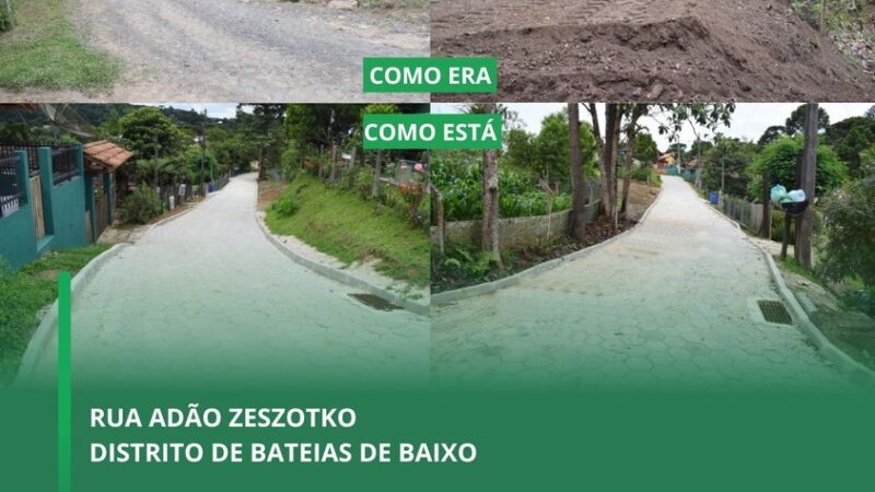 Novo Calçamento em Bateias de Baixo!