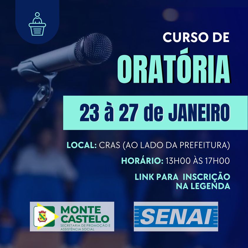 CURSO DE ORATÓRIA