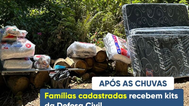 FAMÍLIAS CADASTRADAS RECEBEM KITS