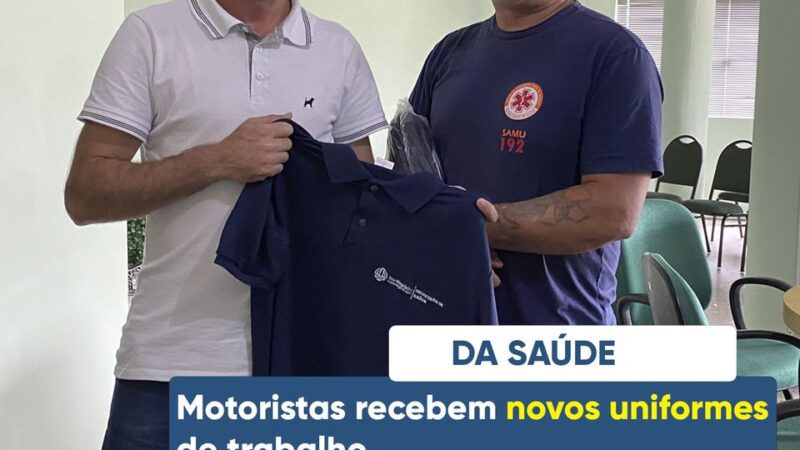 MOTORISTAS RECEBEM NOVOS UNIFORMES