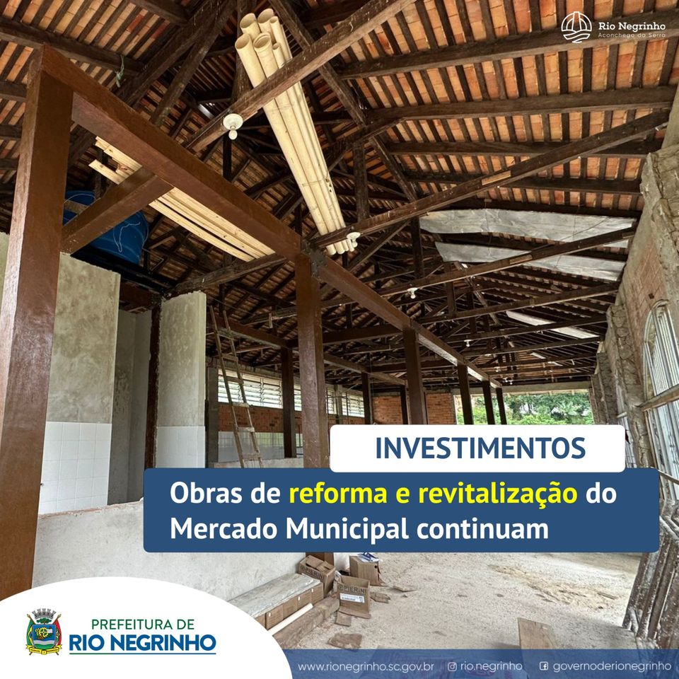 As obras de reforma e revitalização do Mercado municipal continuam!