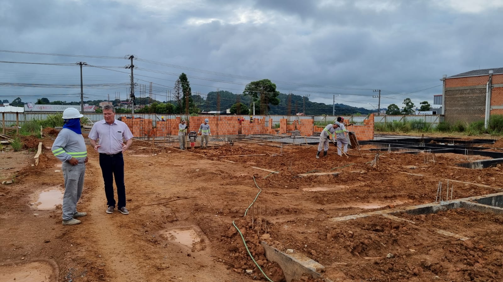 Seguem as obras de construção da UPA