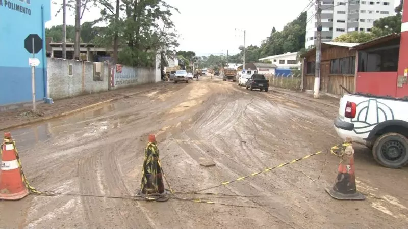 Rio Negrinho decreta emergência após rastro de destruição