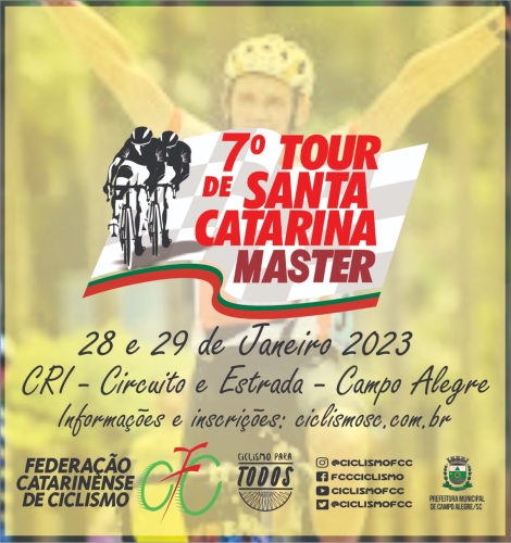 Campo Alegre irá sediar etapa da 7º Tour de Santa Catarina Master