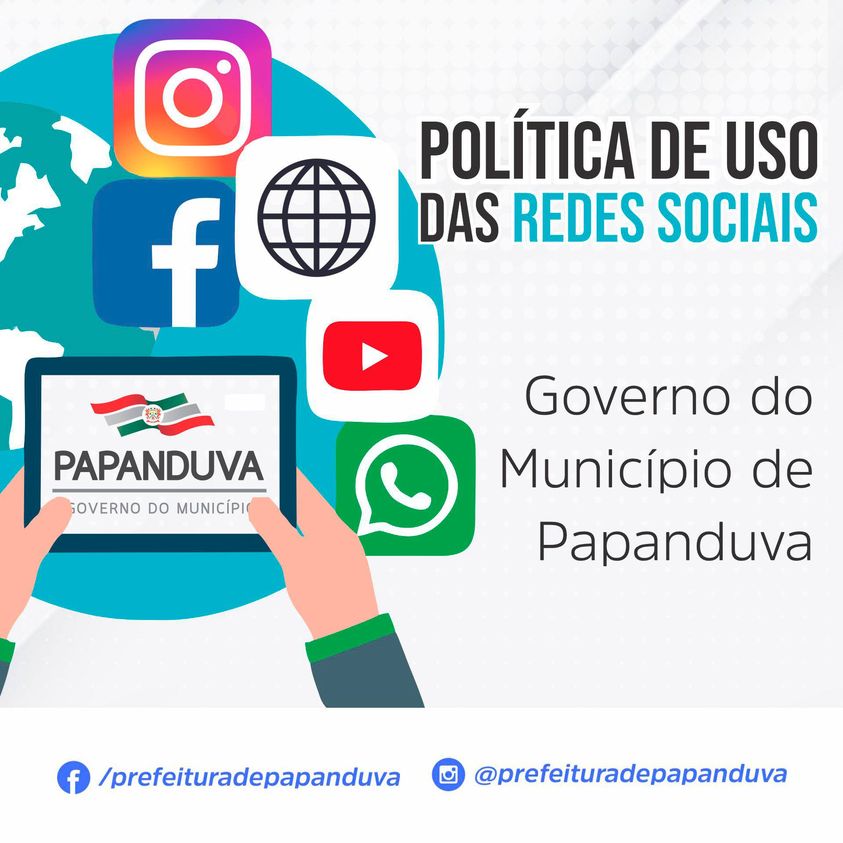 Política de uso das redes sociais da Prefeitura de Papanduva