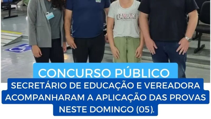 Concurso público: provas foram aplicadas neste domingo.