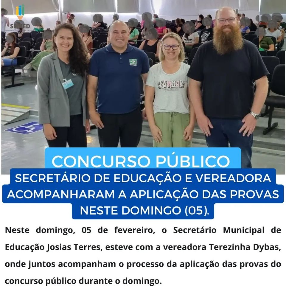 Concurso público: provas foram aplicadas neste domingo.