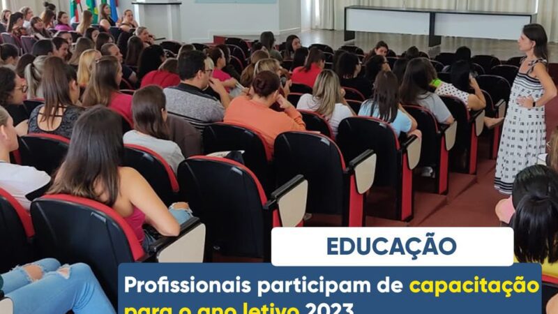 PROFISSIONAIS PARTICIPAM DE CAPACITAÇÃO PARA O ANO LETIVO DE 2023.