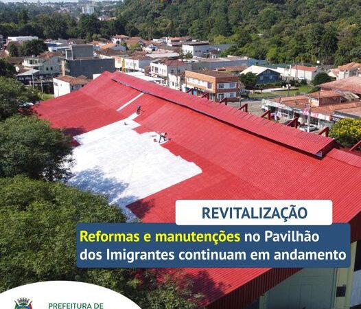 As obras no Pavilhão dos Imigrantes continuam!