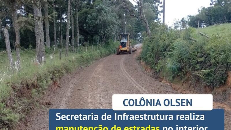 SECRETARIA DE INFRAESTRUTURA REALIZA MANUTENÇÃO DE ESTRADAS NO INTERIOR.