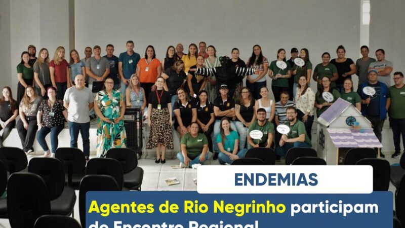 AGENTES DE RIO NEGRINHO PARTICIPAM DE ENCONTRO REGIONAL.