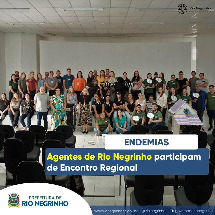 AGENTES DE RIO NEGRINHO PARTICIPAM DE ENCONTRO REGIONAL.