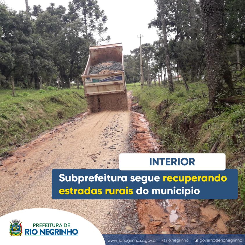 SUBPREFEITURA SEGUE RECUPERANDO ESTRADAS RURAIS DO MUNICÍPIO.