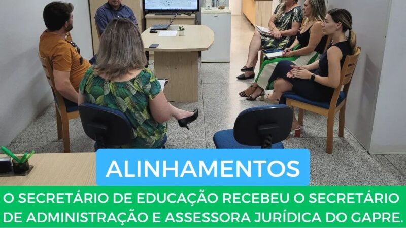 Reunião para alinhamentos administrativos