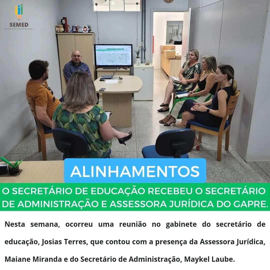 Reunião para alinhamentos administrativos