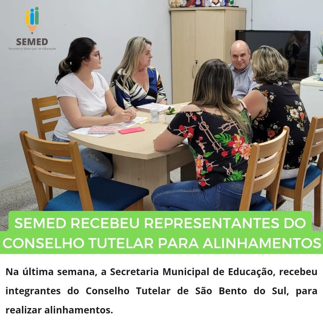 SEMED recebeu representantes do Conselho Tutelar para alinhamentos