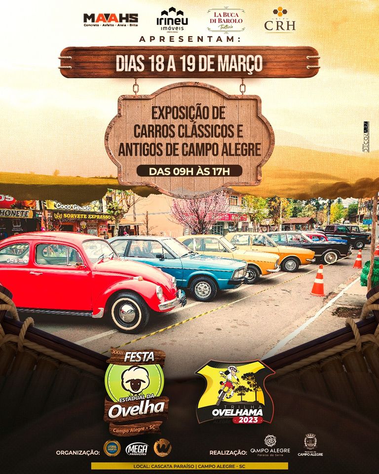 EXPOSIÇÃO DE CARROS CLÁSSICOS E ANTIGOS