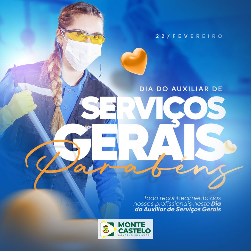 22 De Fevereiro Dia Do Auxiliar De Serviços Gerais Primeira PÁgina Sc 8020