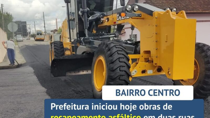 OBRAS DE RECAPIAMENTO ASFÁLTICO