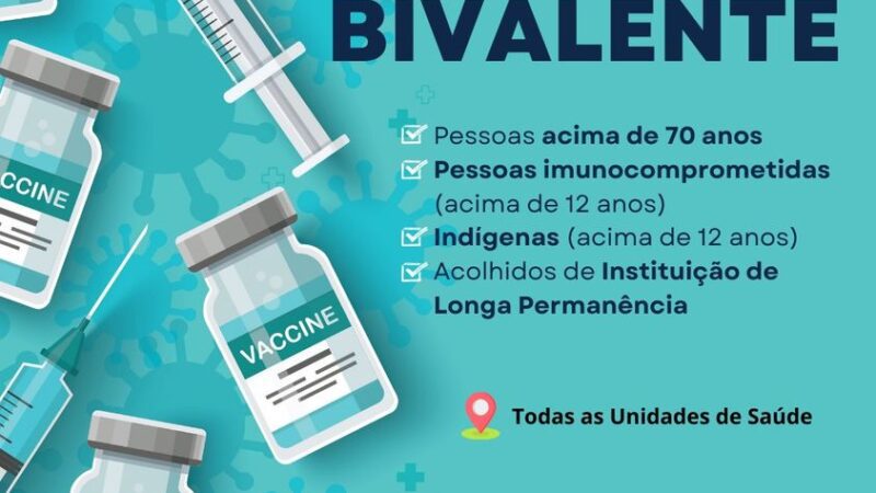 Tá na hora de aplicar a dose de reforço da vacina contra a Covid-19.