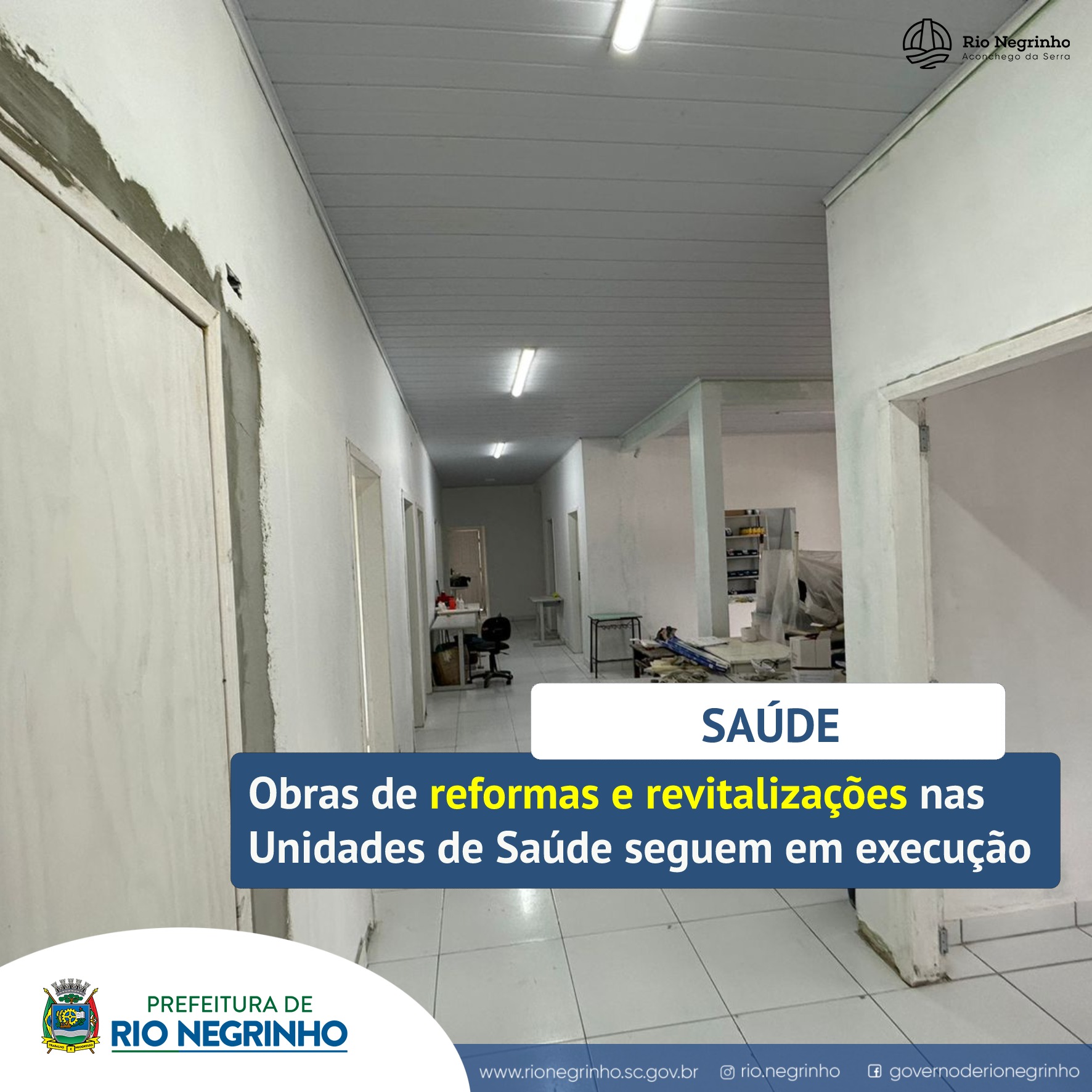 OBRAS NA UNIDADE DE SAÚDE