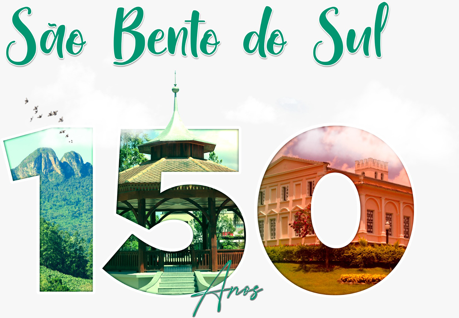 Logo oficial para os 150 anos de São Bento do Sul