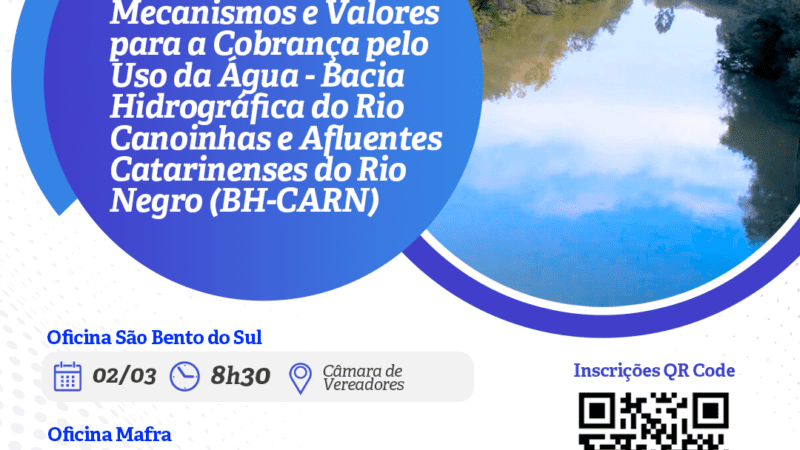 Oficina sobre a Bacia Hidrográfica do Rio Canoinhas e Afluentes Catarinenses do Rio Negro