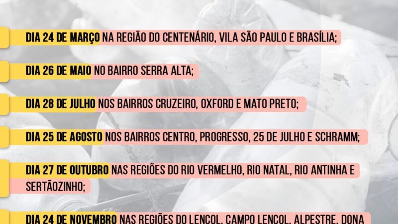 Programa São Bento Sempre Limpa já tem cronograma definido