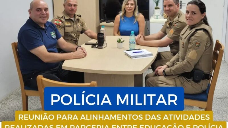 *Polícia Militar e Educação trabalhando em parceria*