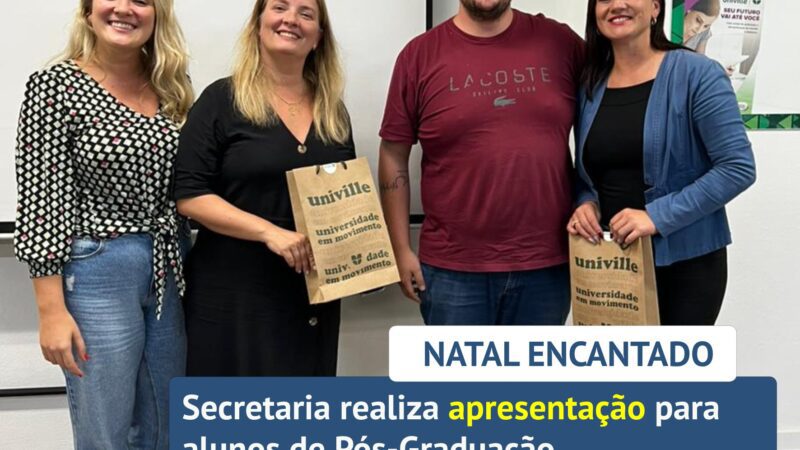 SECRETARIA REALIZA APRESENTAÇÃO PARA ALUNOS DE PÓS-GRADUAÇÃO