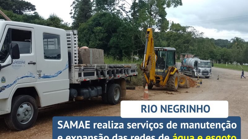 SAMAE REALIZA SERVIÇOS DE MANUTENÇÃO