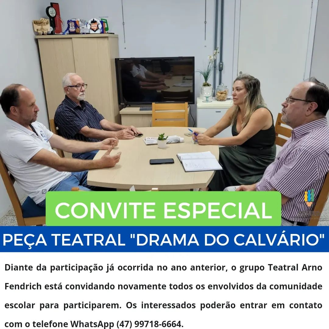 Convite especial para participação do espetáculo “Drama do Calvário”