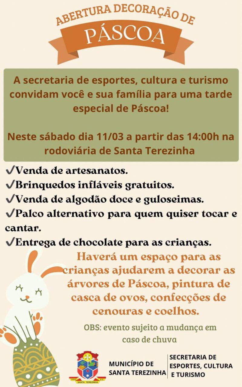 ABERTURA DECORAÇÃO DE PÁSCOA