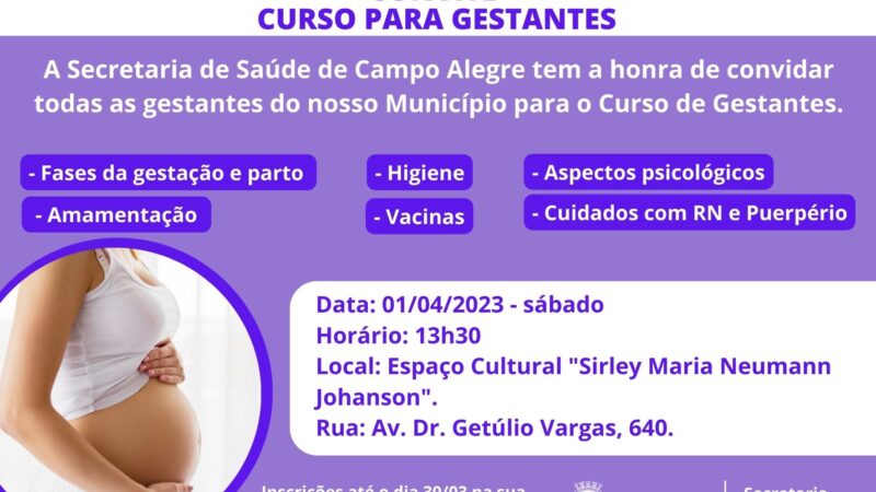 Vem aí o Curso de Gestantes 2023!