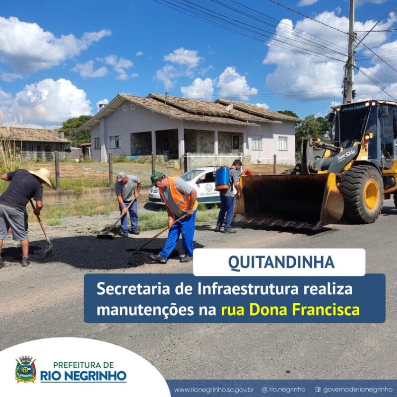 SECRETARIA DE INFRAESTRUTURA REALIZA MANUTENÇÕES