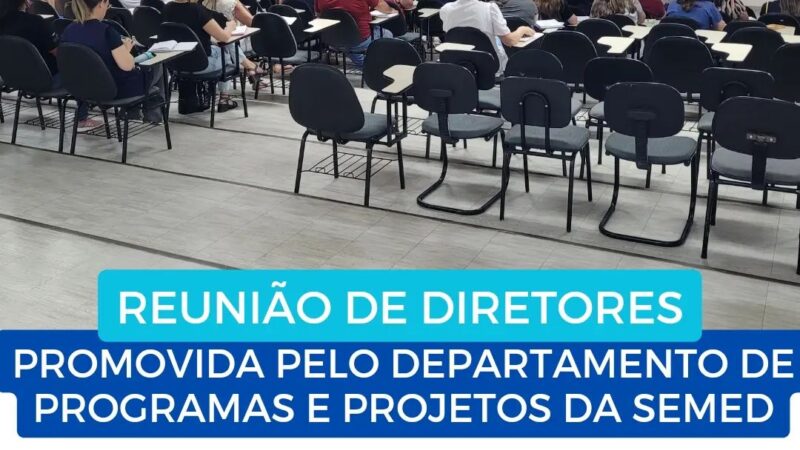 Departamento de Programas e Projetos reúne diretores das unidades educacionais