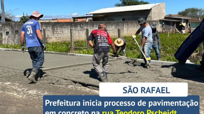 PREFEITURA INICIA PROCESSO DE PAVIMENTAÇÃO