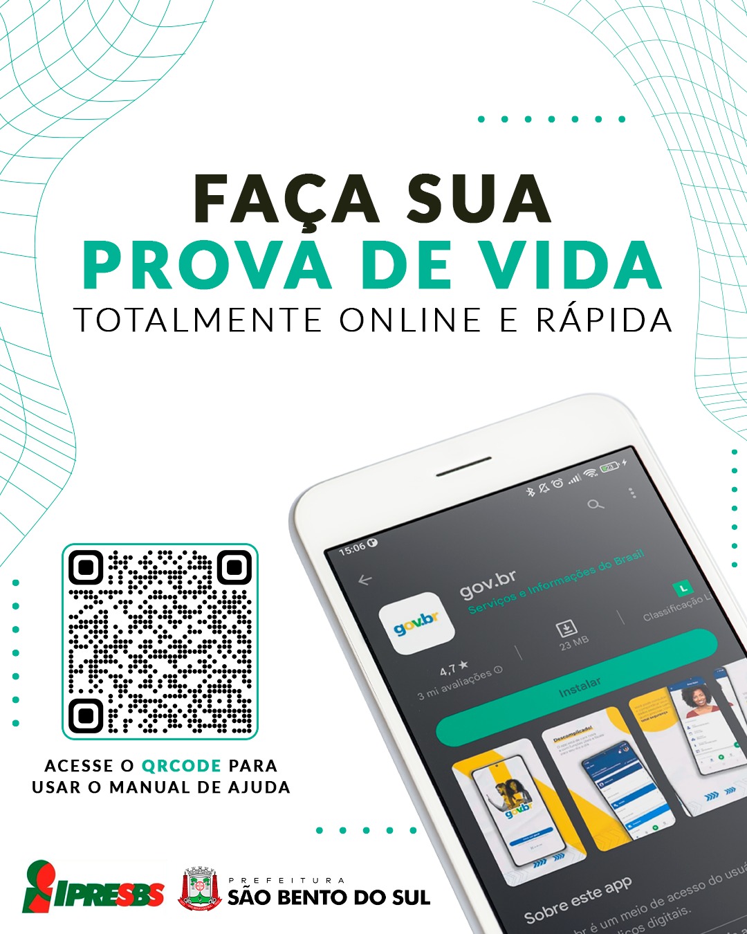 Aposentados e pensionistas do IPRESBS podem realizar a prova de vida digital