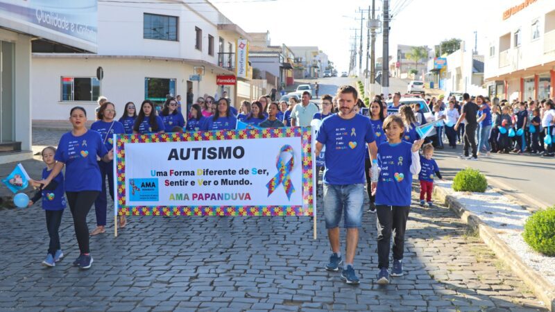 Papanduva realiza passeata no Dia Mundial de Conscientização Sobre o Autismo,