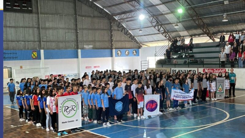 Monte Castelo, celebram a abertura dos Jogos Escolares Municipais 2023