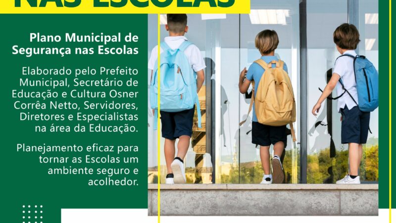 Plano Municipal de Segurança nas Escolas