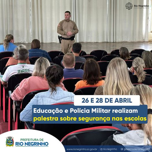 PALESTRA SOBRE SEGURANÇA NAS ESCOLAS