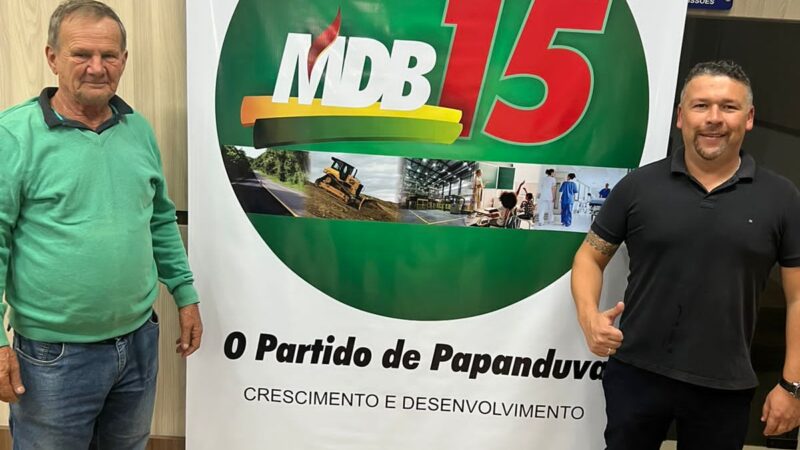 Cleitinho assume a presidência do MDB em Papanduva