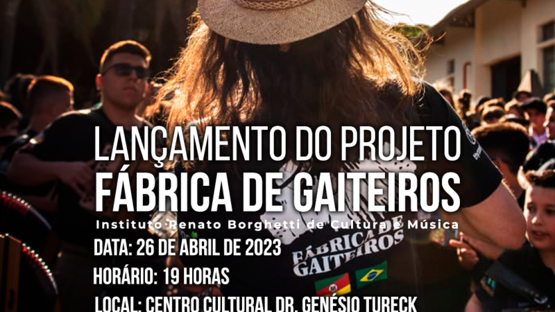 Amanhã é dia de show da “Fábrica de Gaiteiros”