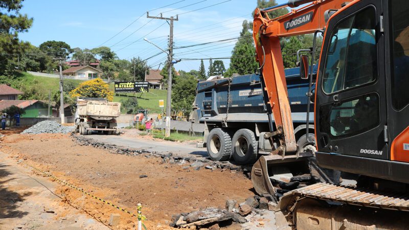 Obras na Estrada das Neves