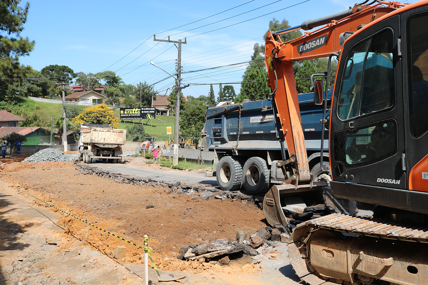 Obras na Estrada das Neves