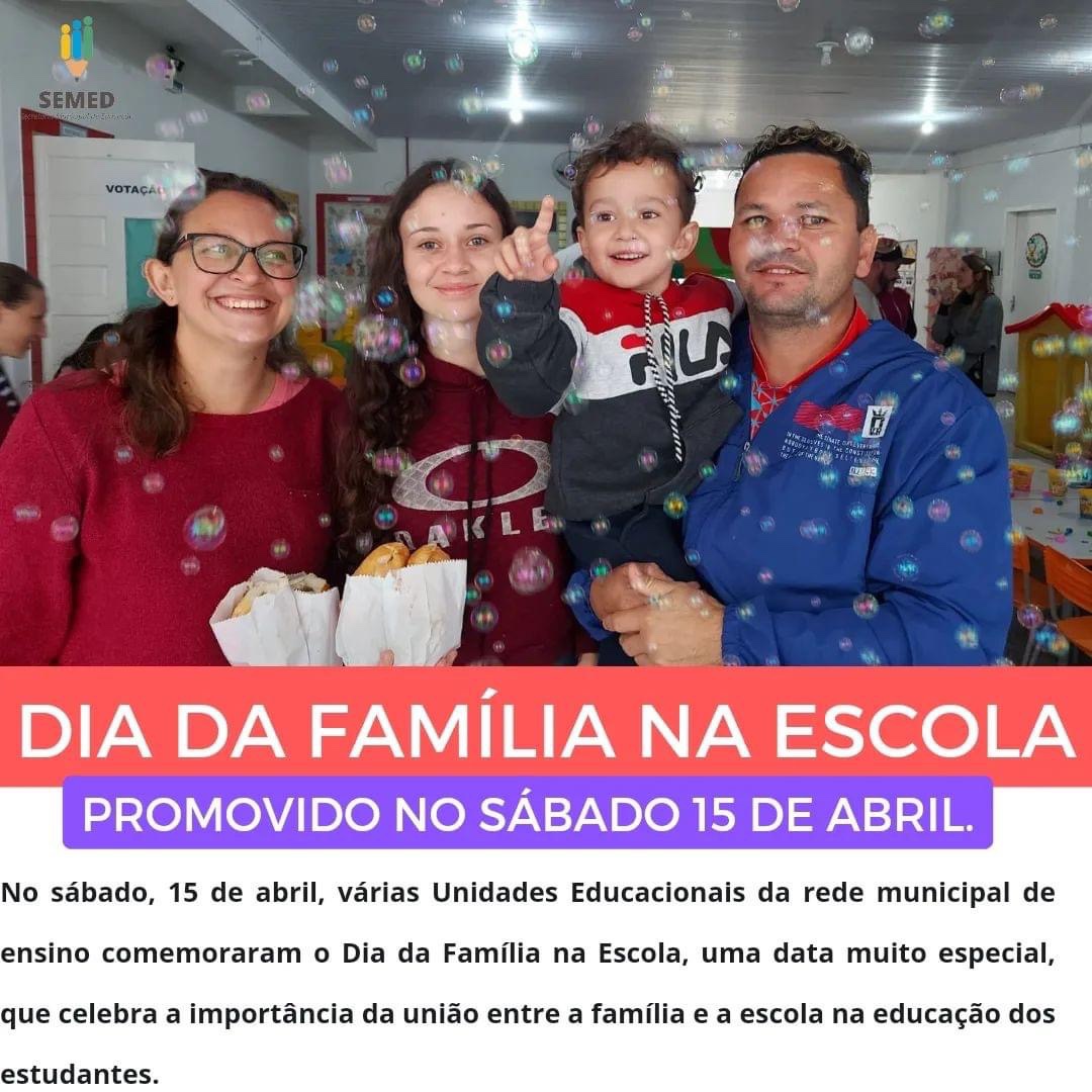 DIA DA FAMÍLIA NA ESCOLA