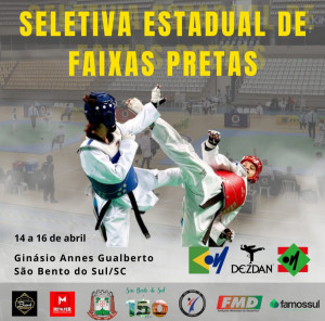 Seletiva Estadual de Faixas Pretas de Taekwondo tem mudança de horário