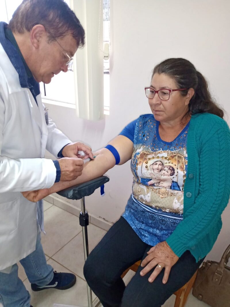 PREFEITURA DE CAMPO ALEGRE, REALIZA COLETA DE MATERIAL PARA EXAMES DE LABORATORIO NA UNIDADE DE SAÚDE DE BATEIAS DE CIMA